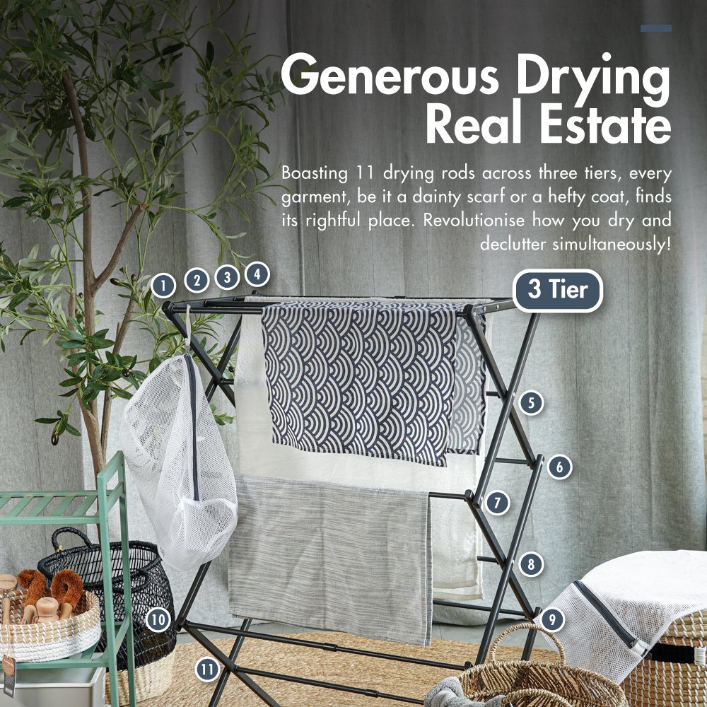 LN-5376-SLIM-Compact-X-Extendable-Drying-Rack-02 SLIM Compact X Extendable Drying Rack